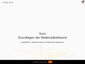 Cover: Kurs: Grundlagen der Relativitätstheorie 