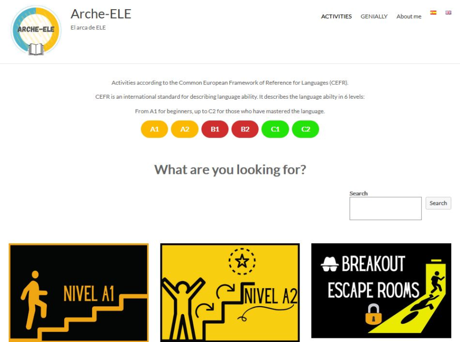 Cover:  Arche-ELE | Actividades de ELE por niveles