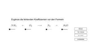 Cover: Chem. Reaktionsgleichung - Verbrennung von Ammoniak  (Übung)
