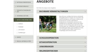 Cover: Angebote - Nationalpark Schwarzwald