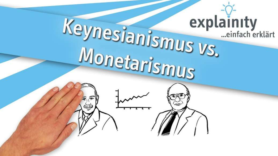 Cover: Keynesianismus vs. Monetarismus einfach erklärt (explainity® Erklärvideo)