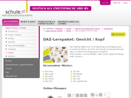 Cover: DAZ-Lernpaket - Gesicht und Kopf | schule.at