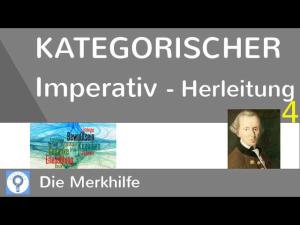Cover: Herleitung & Kernthesen des kategorischen Imperativs - Kant 4 | Ethik 24