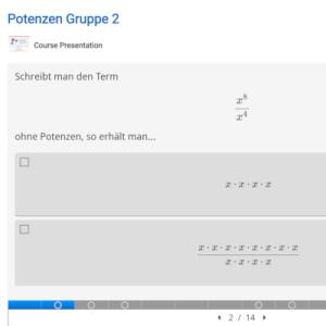 Cover: Potenzen Gruppe 1 | ZUM-Apps