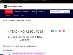 Cover: EFL / ESL Materials | New Zealand