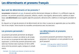 Cover: Les déterminants et pronoms français