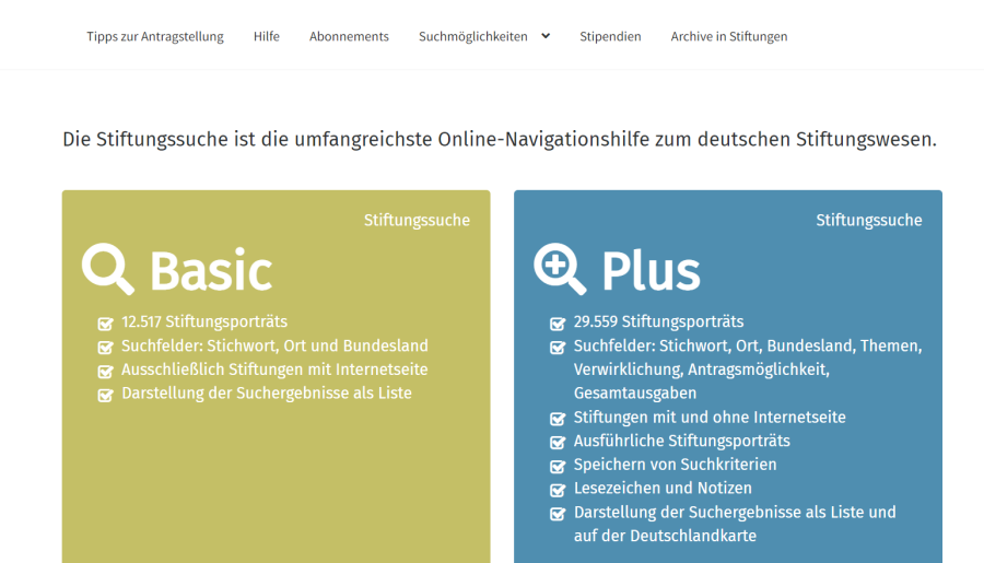 Cover: Online-Stiftungssuche: Jetzt bundesweit nach Stiftungen suchen!