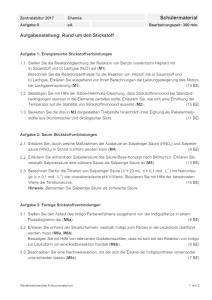 Cover: Schriftliche Abituraufgaben Niedersachsen 2017 Chemie Kurs auf erhöhtem Anforderungsniveau (eA) ohne Experimentieren Aufgabe 2