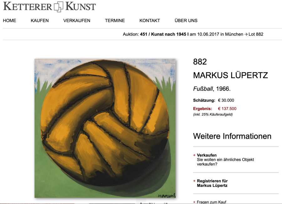 Cover: Markus Lüpertz I Fußball (1966)
