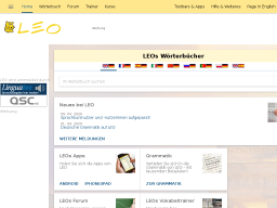Cover: LEO.org | Wörterbücher in verschiedensten Kombinationen