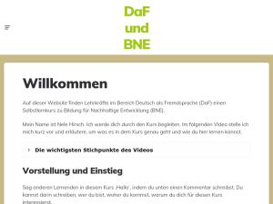 Cover: DaF und BNE