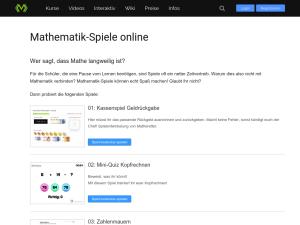 Cover: Mathe-Spiele online - Matheretter