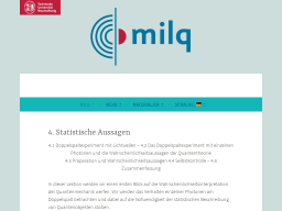 Cover: Statistische Aussagen - milq
