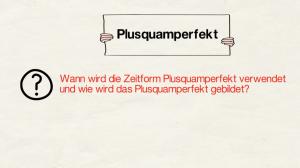 Cover: Das Plusquamperfekt