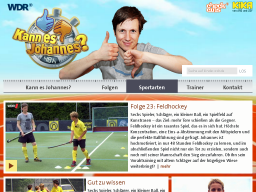 Cover: Folge 23: Feldhockey - Sportarten  - Kann es Johannes? - TV   - Kinder