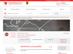 Cover: Senkrecht und parallel — Landesbildungsserver Baden-Württemberg