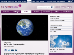 Cover: Erdatmosphäre: Aufbau - Erdatmosphäre - Klima - Natur - Planet Wissen