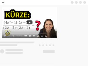 Cover: BRUCHTERME kürzen einfach erklärt – Brüche mit Variablen, Binomische Formeln ausklammern - YouTube