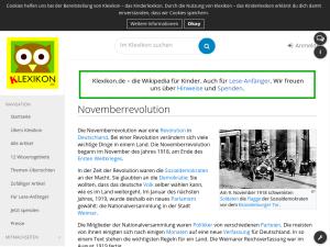 Cover: Novemberrevolution – Klexikon – das Kinderlexikon