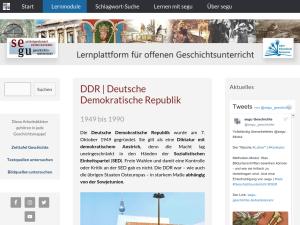 Cover: Deutsche Demokratische Republik - DDR - segu Geschichte 