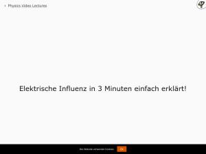 Cover: Elektrische Influenz in 3 Minuten erklärt