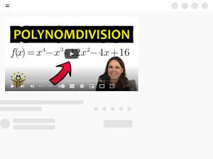 Cover: POLYNOMDIVISION Funktion 4. Grades – NULLSTELLEN erraten und berechnen, Beispiel - YouTube