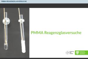Cover: PMMA-Reagenzglasversuche