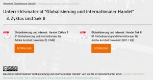 Cover: Globalisierung - kiknet Unterrichtsmaterial