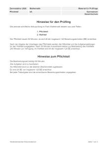 Cover: Abitur 2020 Mathematik eA Pflichtteil Gymnasium/Gesamtschule Lernende Niedersachsen