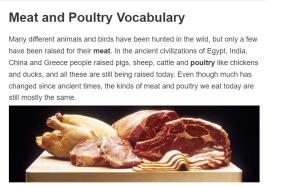 Cover: Meat and Poultry Vocabulary | EnglishClub