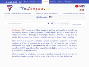 Cover: Silabeador TIP | Separar en sílabas palabras en español