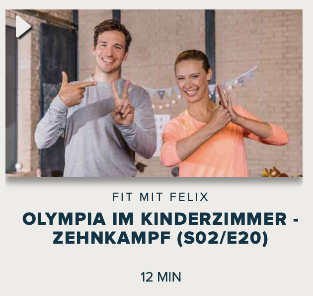 Cover: Fit mit Felix : Olympia im Kinderzimmer - Zehnkampf (S02/E20)
