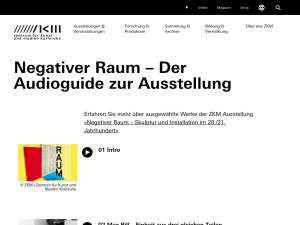 Cover: Negativer Raum | Der Audioguide zur Ausstellung | ZKM