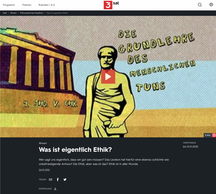 Cover: Was ist eigentlich ... Ethik? 3sat Mediathek