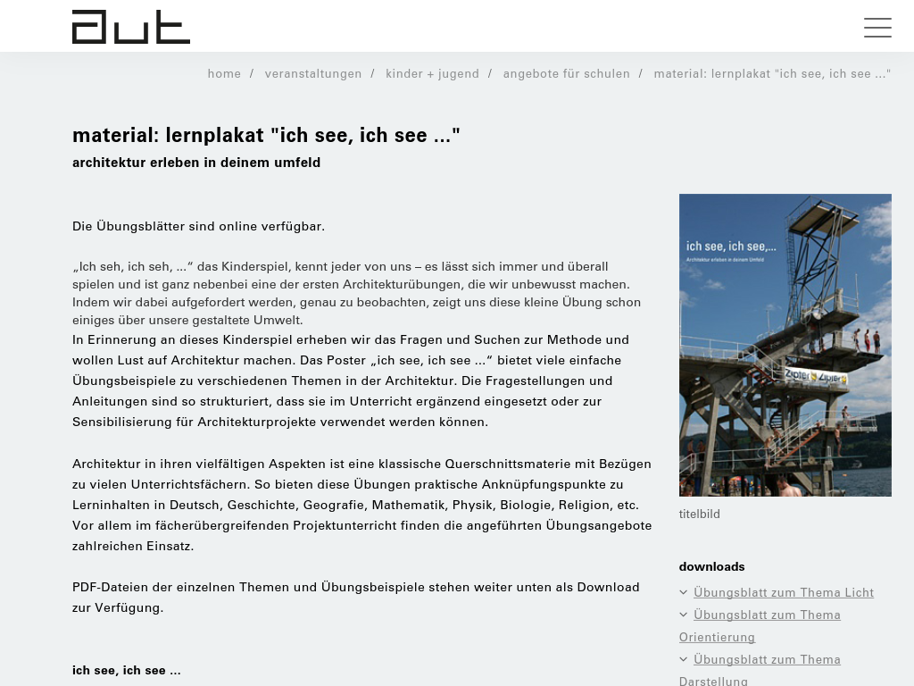 Cover: ich see, ich see,... | Zentralvereinigung der ArchitektInnen Österreichs