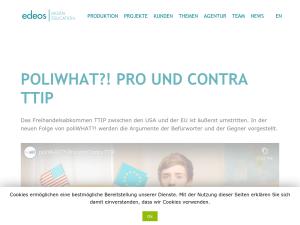 Cover: POLIWHAT?! PRO UND CONTRA TTIP - edeos
