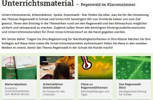 Cover: Unterrichtsmaterial Regenwald im Klassenzimmer