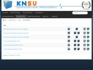 Cover: KNSU - Grundschläge im Tennis