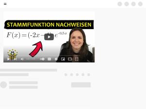 Cover: STAMMFUNKTION Nachweis – e Funktion ableiten, nachweisen, Produktregel - YouTube
