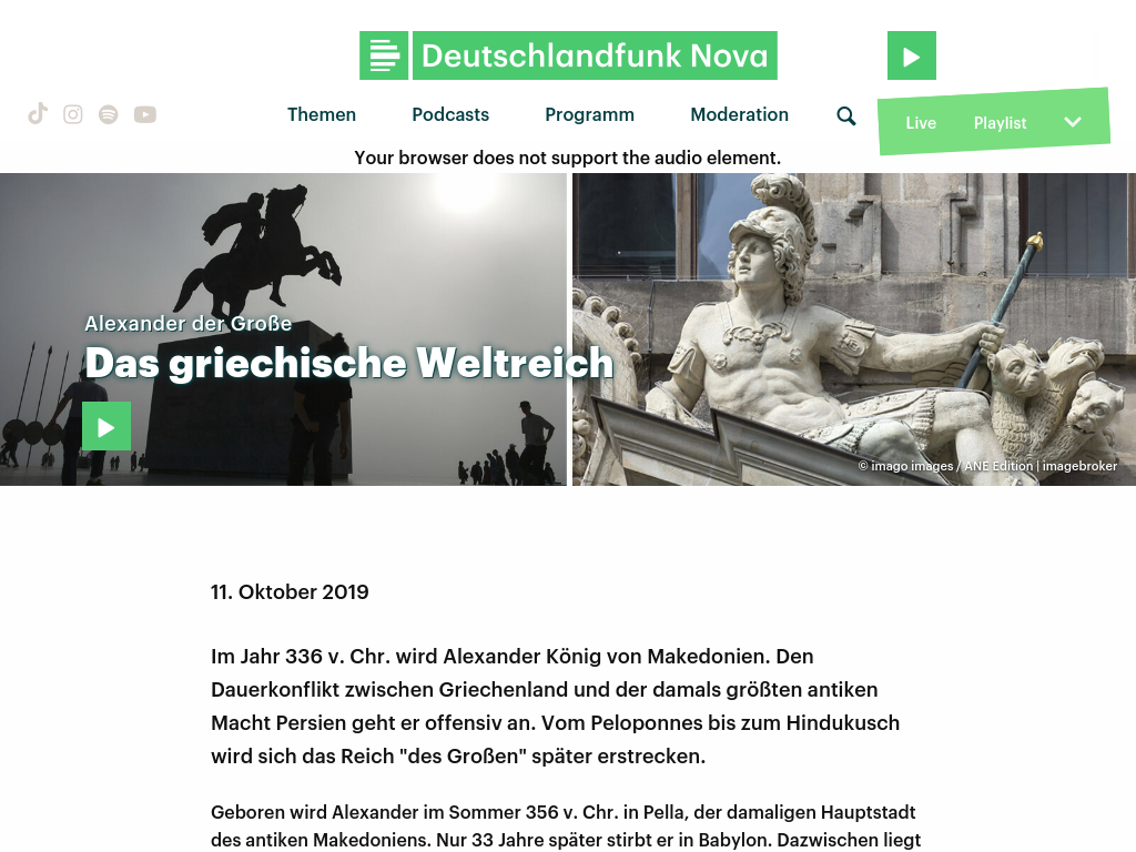 Cover: Alexander der Große - Das griechische Weltreich