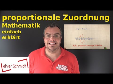 Cover: Proportionale Zuordnung | Mathematik | Lehrerschmidt - einfach erklärt! - YouTube