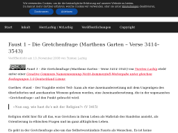 Cover: Faust 1 – Die Gretchenfrage (Marthens Garten – Verse 3414–3543) | herrlarbig.de