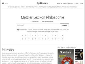 Cover: Metzler Lexikon Philosophie