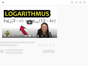Cover: Logarithmusgleichung lösen – LOGARITHMUS Gleichung nach x auflösen, Basiswechsel - YouTube