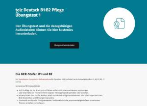 Cover: telc Deutsch B1∙B2 Pflege | Übungstest 1