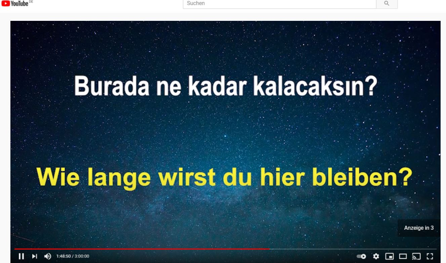 Cover: Lerne Türkisch im Schlaf - die wichtigsten Türkischen Sätze und Wörter ||| Türkisch/Deutsch - YouTube