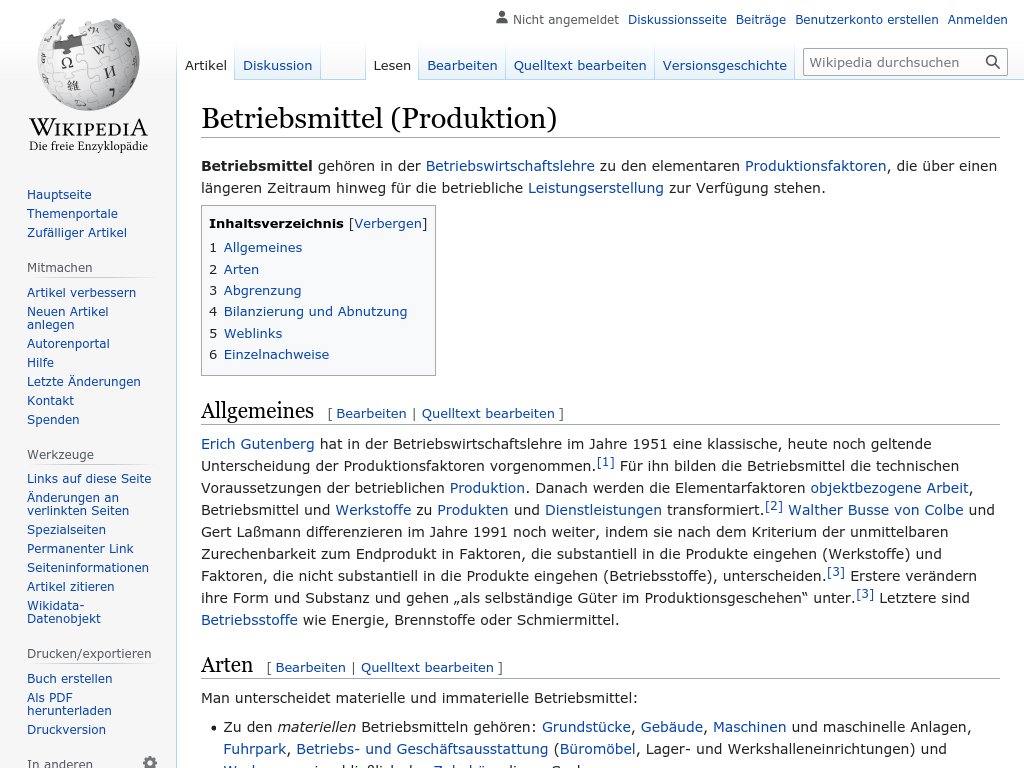 Cover: Betriebsmittel (Produktion) - wikipedia.org