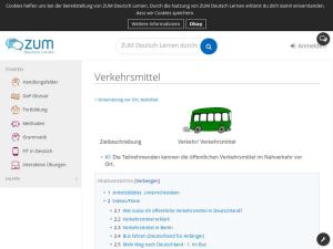 Cover: Orientierung vor Ort, Mobilität/Verkehrsmittel | ZUM Deutsch Lernen
