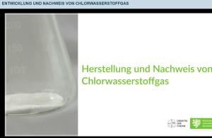 Cover: Entwicklung und Nachweis von Chlorwasserstoffgas 