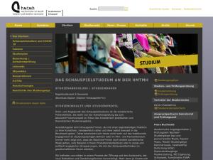 Cover: Studiengang Schauspiel Hannover: Das Schauspielstudium an der HMTMH
